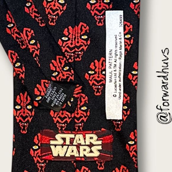 Star Wars Darth Maul Pattern Ties Neck Tie - Picture 6 of 9